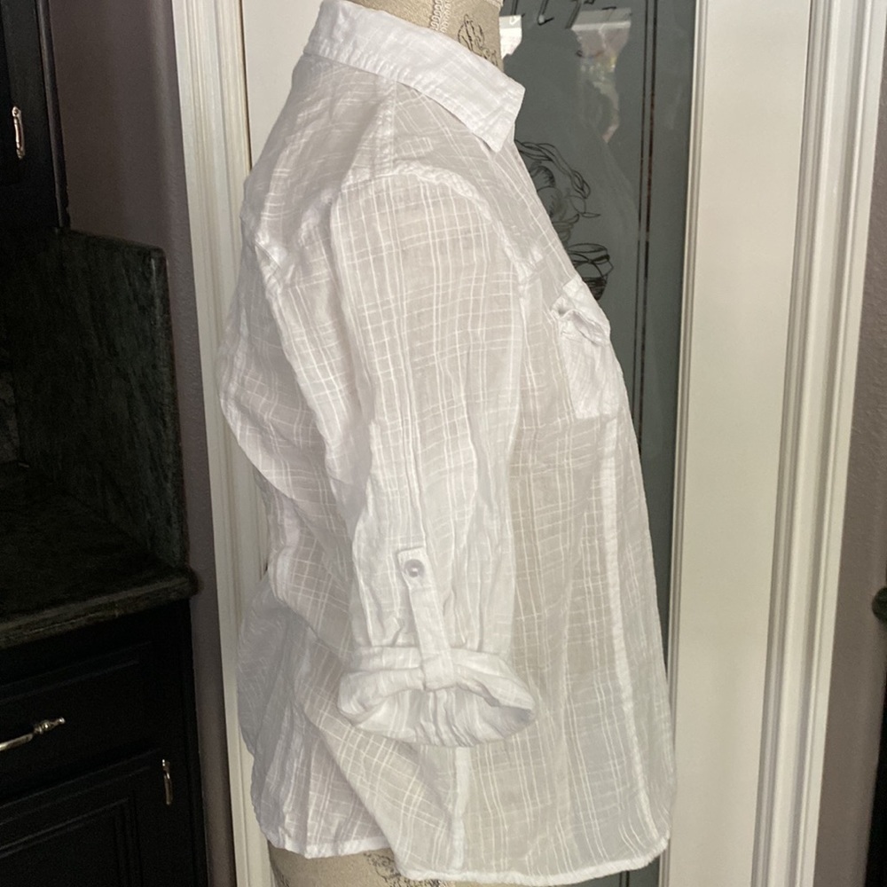 Love Potion lightweight Cotton Button down shirt size MP - Picture 3 of 6
